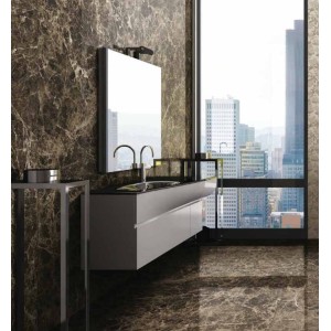 REX CÉRAMIQUES LES BIJOUX MARRON IMPÉRIAL BRILLANT 60X120 RETTIFIÉ 6mm