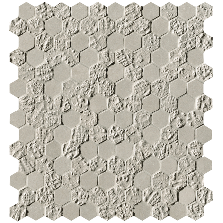 FAP CERAMICHE IMPRIMÉ GRIS BLOOM MOSAÏQUE HEXAGONE 29,5X32,5