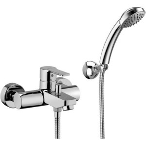 PAFFONI ROBINET DE BAIGNOIRE EXTERNE AVEC SET DE DOUCHE ARTICULÉ