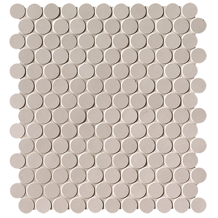 FAP CERAMICHE MILANO&FLOOR BEIGE ROND MOSAÏQUE MAT 29,5X32,5