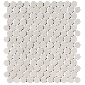 FAP CERAMICHE MILANO&FLOOR BLANC ROND MOSAÏQUE MATT 29,5X32,5