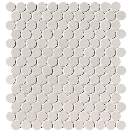 FAP CERAMICHE MILANO&FLOOR BLANC ROND MOSAÏQUE MATT 29,5X32,5