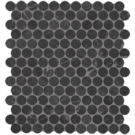 FAP CERAMICHE ROMA GRAFITE ROND MOSAÏQUE 29,5X32,5