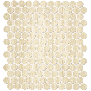 FAP CERAMICHE ROMA TRAVERTIN ROND MOSAÏQUE 29,5X32,5