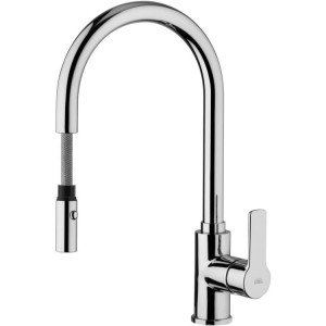 PAFFONI ROBINET DE LAVE-MAINS C/DOUCHE EXTRACTIBLE EN MÉTAL