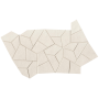 FAP CERAMICHE MOSAÏQUE FLY GRES BLANC TRANSPARENT 25X41,5