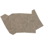 FAP CERAMICHE MOSAÏQUE FLY GRES TRANSLUCIDE TAUPE 25X41,5