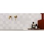 FAP CERAMICHE TRANSPARENT 25X75 PLOT WHITE INSERTO MATT