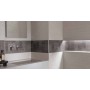 FAP CERAMICHE TRANSPARENT 25X75 CANVAS STEEL INSERTO MATT