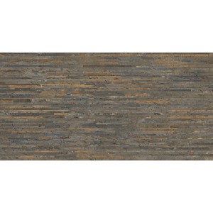 EMILCERAMICA PLANCHE EN MARBRE RELOADED FOSSIL BROWN MALEVIC LAMES PLEINES LAPPÉES 60X120 RECTIFIÉES