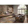 EMILCERAMICA PLANCHE EN MARBRE RELOADED FOSSIL BROWN MALEVIC LAMES PLEINES LAPPÉES 60X120 RECTIFIÉES