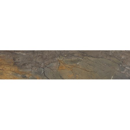 EMILCERAMICA PLANCHE EN MARBRE RELOADED FOSSIL BROWN MALEVIC NATUREL 7,5X30 RECTIFIÉ
