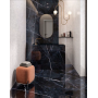 EMILCERAMICA TÉLÉ DE MARBRE RÉVOLUTION CALACATTA NOIR PLEIN LAPPATO 90X180 RECTIFIÉ