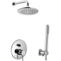 PAFFONI KIT LUMIÈRE DOUCHE AVEC MITIGEUR MÉCANIQUE + PULVÉRISATEUR + ENSEMBLE DE DOUCHE