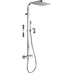 PAFFONI COLONNE DE DOUCHE CITY AVEC MÉLANGEUR THERMOSTATIQUE