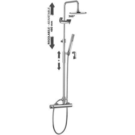 PAFFONI COLONNE DE DOUCHE MASTER PLUS AVEC MITIGEUR MÉCANIQUE