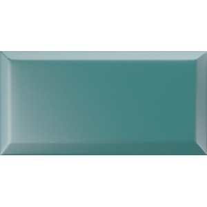 VOGUE INTERNO BISELLO 10X20 EN TURQUOISE (MAT)