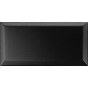 VOGUE INTERNO BISELLO 10X20 EN NOIR (MAT)