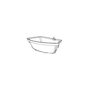 NOVELLINI DIVINA O - BAIGNOIRE ENCASTRABLE SANS CADRE SANS HYDROMASSAGE (COQUE)