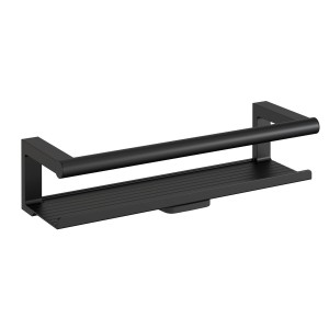 COSMIC ARCHITECT S+ PORTE-SAVON DE DOUCHE NOIR SOFT AVEC RACLEUR