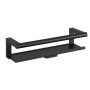 COSMIC ARCHITECT S+ PORTE-SAVON DE DOUCHE NOIR SOFT AVEC RACLEUR