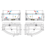 NOVELLINI DIVINA OU NATURAL AIR+HYDRO - BAIN C/CHÂSSIS C/JACUZZI