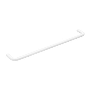 COSMIC PORTE SERVIETTES NOIR & BLANC SATINÉ BLANC 60cm