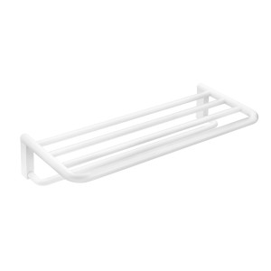 COSMIC NOIR & BLANC PORTE- SERVIETTES ÉTAGÈRE BLANC SATINÉ