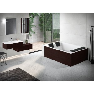 NOVELLINI DIVINA DUAL WHIRLPOOL + CASCADE - BAIGNOIRE AVEC CADRE AVEC HYDROMASSAGE 190X140