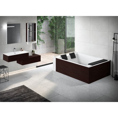 NOVELLINI DIVINA DUAL WHIRLPOOL + CASCADE - BAIGNOIRE AVEC CADRE AVEC HYDROMASSAGE 190X140