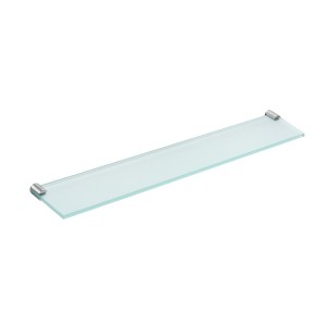 COSMIC LOGIQUE ÉTAGÈRE EN VERRE INOX SATINÉ 57,5 cm
