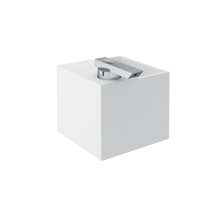 COSMIC DISTRIBUTEUR DE GRILLE + SUPPORT À BROSSES À DENT CHROME/BLANC SATINÉ 385ml