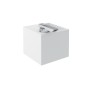 COSMIC DISTRIBUTEUR DE GRILLE + SUPPORT À BROSSES À DENT CHROME/BLANC SATINÉ 385ml