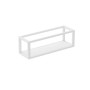 COSMIC LE GRILLE PORTE SERVIETTE AVEC ÉTAGÈRE/PANIER BLANC SATINÉ 35cm