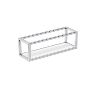 COSMIC LE GRILLES PORTE SERVIETTES AVEC ÉTAGÈRE/PANIER CHROME 35cm