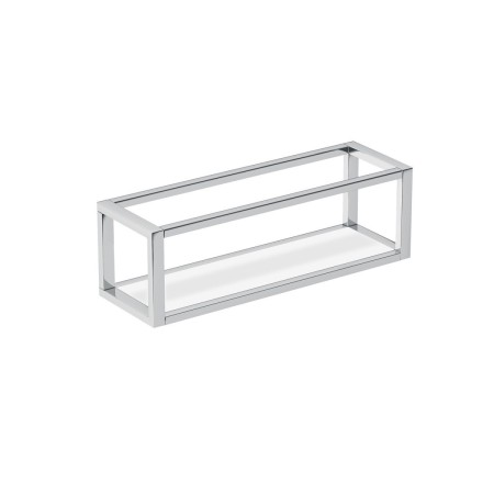 COSMIC LE GRILLES PORTE SERVIETTES AVEC ÉTAGÈRE/PANIER CHROME 35cm