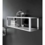 COSMIC LE GRILLES PORTE SERVIETTES AVEC ÉTAGÈRE/PANIER CHROME 35cm