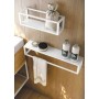 COSMIC LE GRIL PORTANT SERVIETTE AVEC ÉTAGÈRE/PANIER BLANC SATINÉ 55cm