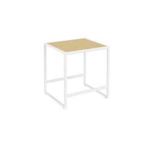 COSMIC LE GRILLES TABOURET BLANC/CHÊNE CLAIR