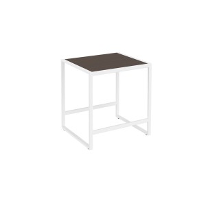 COSMIC LE GRID TABOURET BLANC/CHÊNE FONCÉ