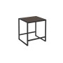 COSMIC LE GRILLES TABOURET NOIR SATINÉ/CHÊNE FONCÉ