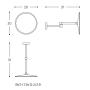 COSMIC ESSENTIELS MIROIR AGRANDISSEUR MUR NOIR SOUPLE