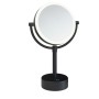 COSMIC ESSENTIELS MIROIR DE MAQUILLAGE AVEC LUMIÈRE LED RÉGLABLE NOIR SATINÉ