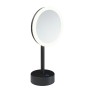 COSMIC ESSENTIELS MIROIR DE MAQUILLAGE AVEC LUMIÈRE LED RÉGLABLE NOIR SATINÉ