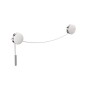COSMIC DIABOLO PORTE SERVIETTES CHROME/BLANC 20-40cm