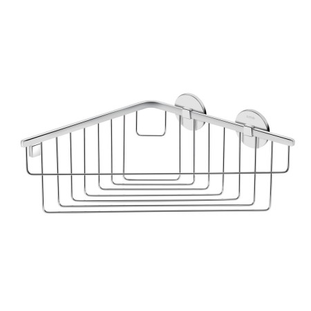 COSMIC DUO ROND ANGULIER PORTE-SAVON DOUCHE CHROME 26cm