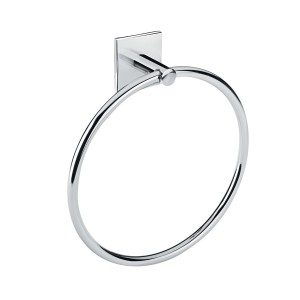 COSMIC DUO SQUARE PORTE- SERVIETTES ANNEAU CHROME