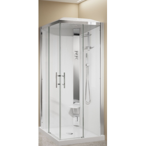 NOVELLINI CRYSTAL A80 CABINE MULTIFONCTION 2 PORTES COULISSANTES + 2 FIXES