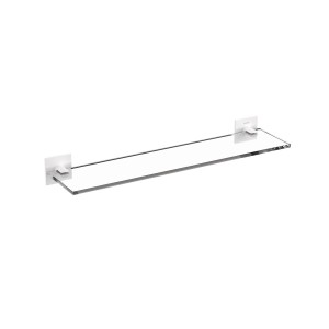 COSMIC ÉTAGÈRE EN VERRE BLANC SATINÉ 40cm
