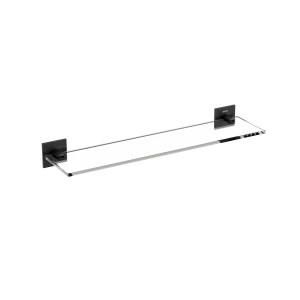 COSMIC ÉTAGÈRE EN VERRE NOIR SATINÉ 40cm